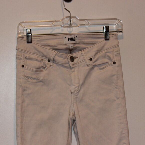 PAIGE White high-Rise Verdugo Ankle Jeans Women's Size 28 - Picture 2 of 10